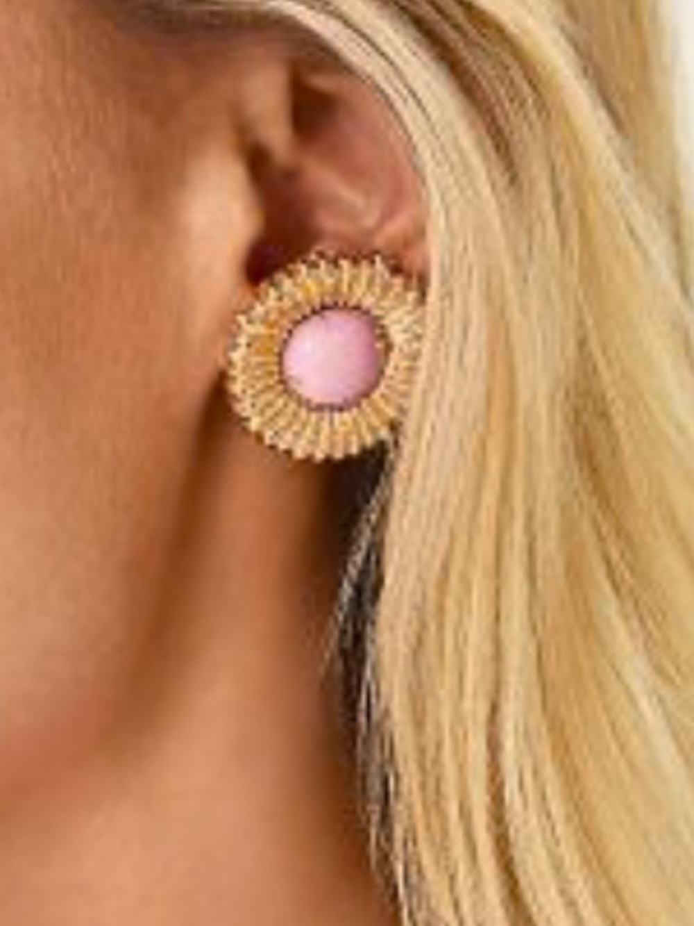Lilly Pulitzer One Final Fling Stud Earrings Pink Bliss nwt